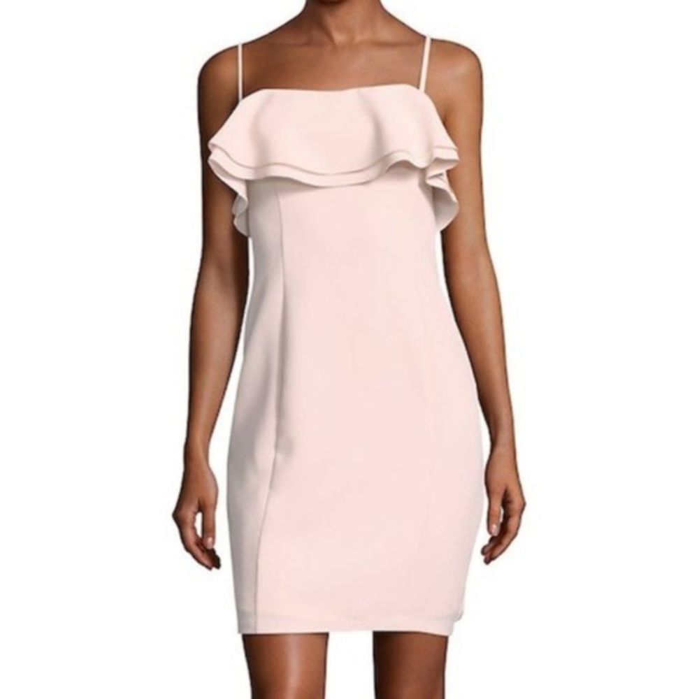 Karl Lagerfeld Ruffle White Dress